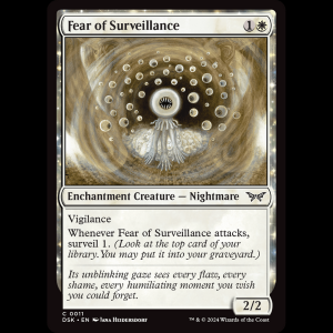 MTG Fear of Surveillance Duskmourn: House of Horror dsk#11