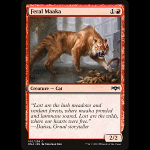 MTG Maaka salvaje (Feral Maaka) Ravnica Allegiance rna#100