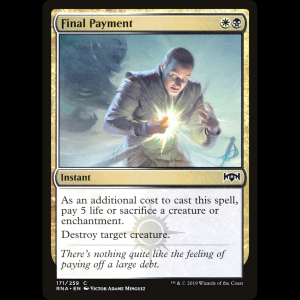 MTG Pago final (Final Payment) Ravnica Allegiance rna#171