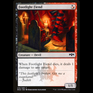 MTG Diablo de las candilejas (Footlight Fiend) Ravnica Allegiance rna#216