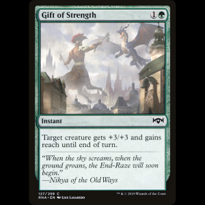 MTG Don de la fuerza (Gift of Strength) Ravnica Allegiance rna#127