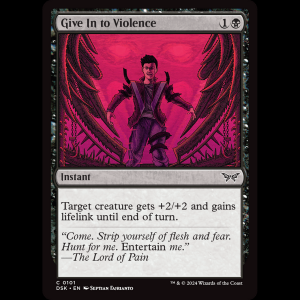 MTG Give In to Violence Duskmourn: House of Horror dsk#101