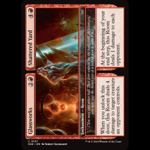 MTG Glassworks // Shattered Yard Duskmourn: House of Horror dsk#137