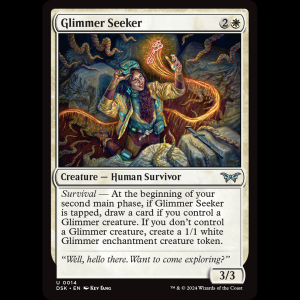 MTG Glimmer Seeker Duskmourn: House of Horror dsk#14