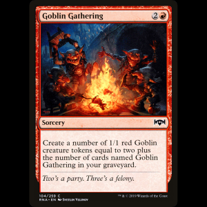 MTG Reunión de trasgos (Goblin Gathering) Ravnica Allegiance rna#104