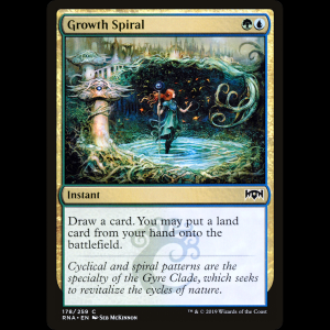 MTG Espiral de crecimiento (Growth Spiral) Ravnica Allegiance rna#178