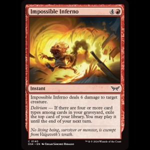 MTG Impossible Inferno Duskmourn: House of Horror dsk#140