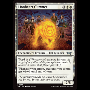 MTG Lionheart Glimmer Duskmourn: House of Horror dsk#19