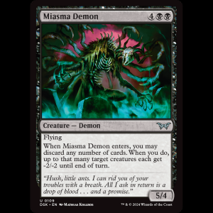 MTG Miasma Demon Duskmourn: House of Horror dsk#109