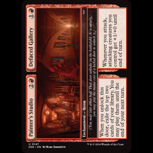 MTG Painter's Studio // Defaced Gallery Duskmourn: House of Horror dsk#147