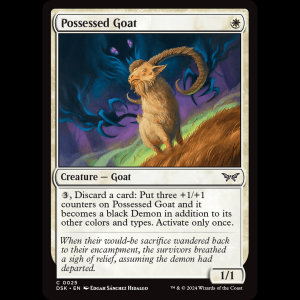 MTG Possessed Goat Duskmourn: House of Horror dsk#25