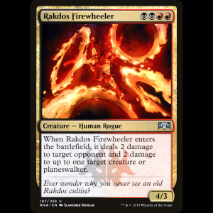 MTG Rakdos Firewheeler Ravnica Allegiance rna#197