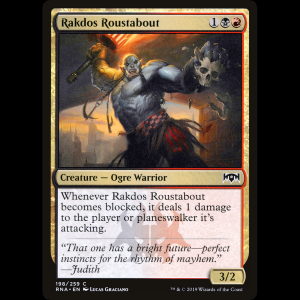 MTG Jornalero rakdos (Rakdos Roustabout) Ravnica Allegiance rna#198