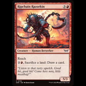 MTG Ripchain Razorkin Duskmourn: House of Horror dsk#154