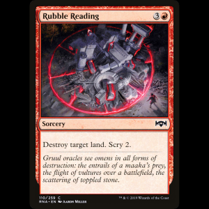 MTG Leer las ruinas (Rubble Reading) Ravnica Allegiance rna#110