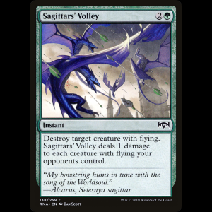 MTG Descarga de flechas de sagitarios (Sagittars' Volley) Ravnica Allegiance rna#138