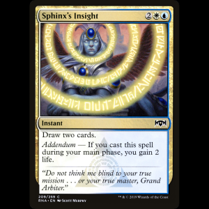 MTG Perspicacia de la esfinge (Sphinx's Insight) Ravnica Allegiance rna#209