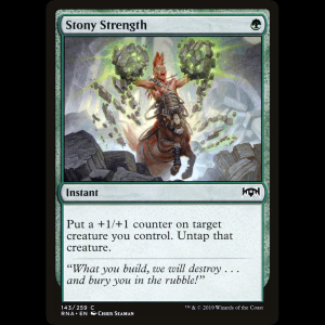 MTG Fuerza pétrea (Stony Strength) Ravnica Allegiance rna#143