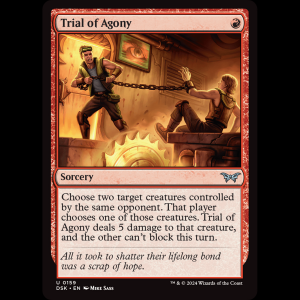 MTG Trial of Agony Duskmourn: House of Horror dsk#159