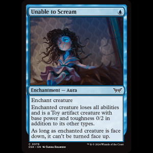 MTG Unable to Scream Duskmourn: House of Horror dsk#78