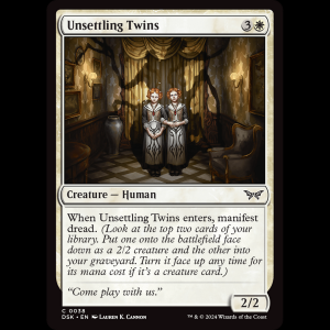 MTG Unsettling Twins Duskmourn: House of Horror dsk#38