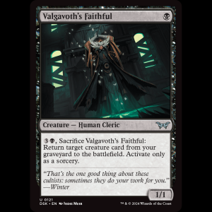 MTG Valgavoth's Faithful Duskmourn: House of Horror dsk#121