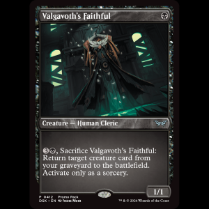 MTG Valgavoth's Faithful Duskmourn: House of Horror dsk#412