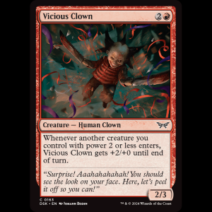 MTG Vicious Clown Duskmourn: House of Horror dsk#163