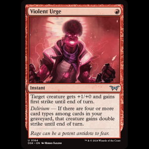 MTG Violent Urge Duskmourn: House of Horror dsk#164