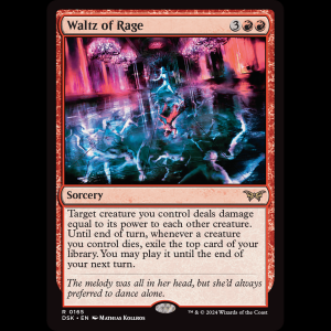 MTG Waltz of Rage Duskmourn: House of Horror dsk#165