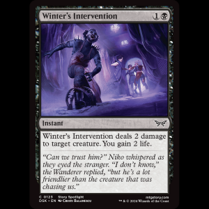 MTG Winter's Intervention Duskmourn: House of Horror dsk#123