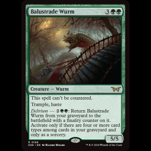 MTG Balustrade Wurm Duskmourn: House of Horror dsk#168