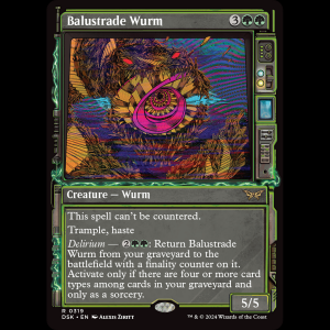 MTG Balustrade Wurm Duskmourn: House of Horror dsk#319