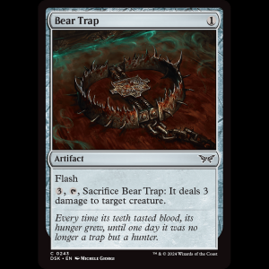 MTG Bear Trap Duskmourn: House of Horror dsk#243