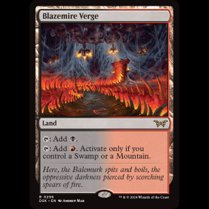 MTG Blazemire Verge Duskmourn: House of Horror dsk#256