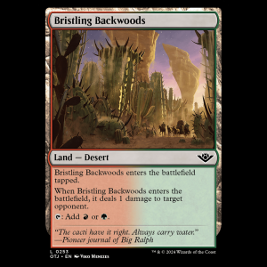 MTG Bristling Backwoods Outlaws of Thunder Junction otj#253