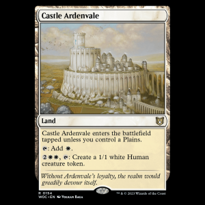 MTG Castle Ardenvale Wilds of Eldraine Commander woc#154