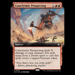 MTG Cataclysmic Prospecting Outlaws of Thunder Junction Commander otc#60