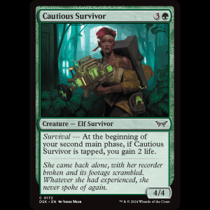 MTG Cautious Survivor Duskmourn: House of Horror dsk#172