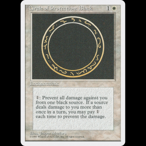 MTG Circulo de protección: Negro (Circle of Protection: Black) Fourth Edition 4ed#14