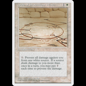 MTG Circulo de protección: Blanco (Circle of Protection: White) Fourth Edition 4ed#18