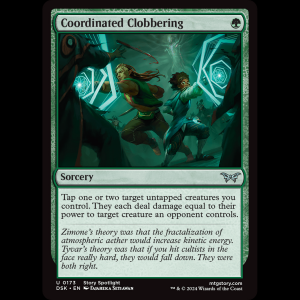 MTG Coordinated Clobbering Duskmourn: House of Horror dsk#173