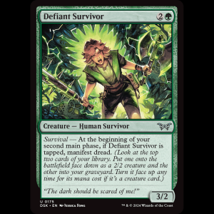 MTG Defiant Survivor Duskmourn: House of Horror dsk#175