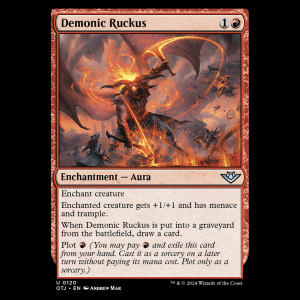 MTG Demonic Ruckus Outlaws of Thunder Junction otj#120