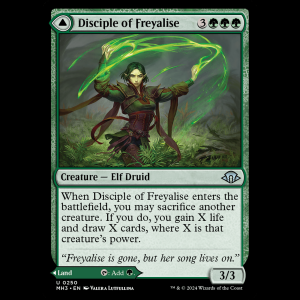 MTG Disciple of Freyalise // Garden of Freyalise Modern Horizons 3 mh3#250