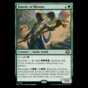 MTG Fanático de Rhonas (Fanatic of Rhonas) Modern Horizons 3 mh3#152