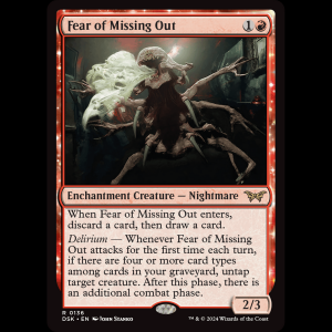 MTG Fear of Missing Out Duskmourn: House of Horror dsk#136