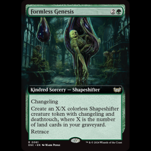 MTG Formless Genesis Duskmourn: House of Horror Commander dsc#61