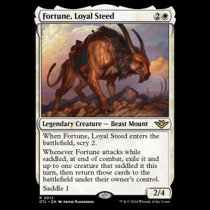 MTG Fortune, Loyal Steed Outlaws of Thunder Junction otj#12