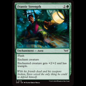 MTG Frantic Strength Duskmourn: House of Horror dsk#179